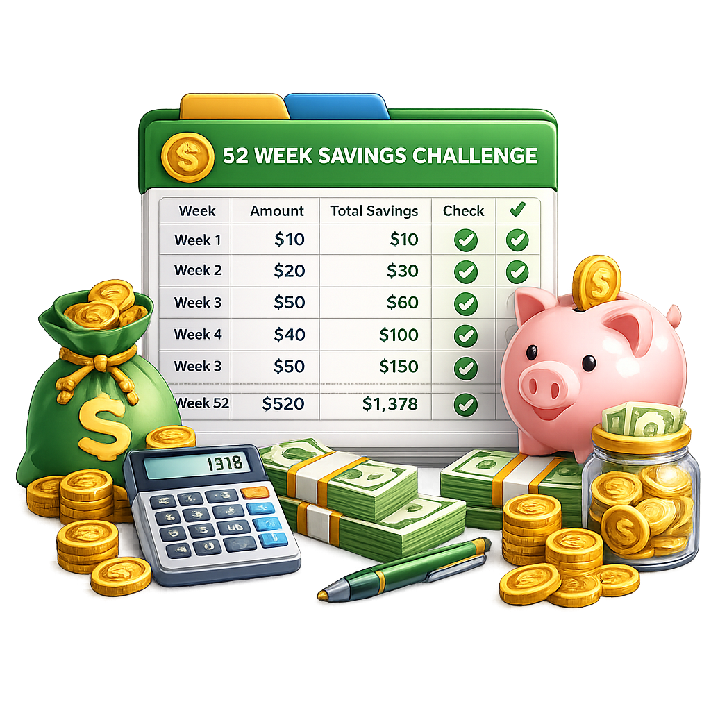 52 Weeks Savings Challenge