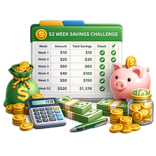 52 Weeks Savings Challenge